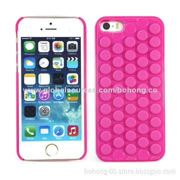 Hard Silicone Cases for iPhone 5S with Bubble Design, Interesting Design